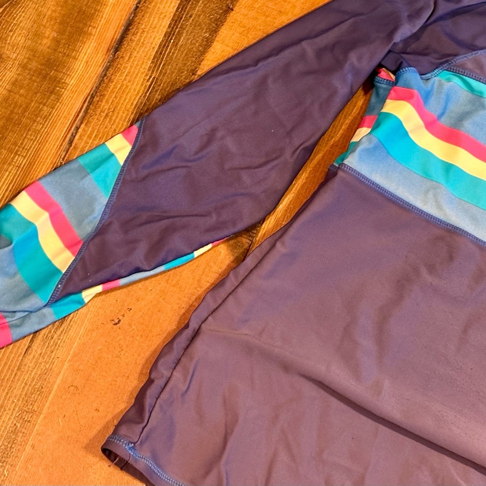 Source Unknown Blue Multicolor Men's Swim Rash Guard - Picture 4 of 4